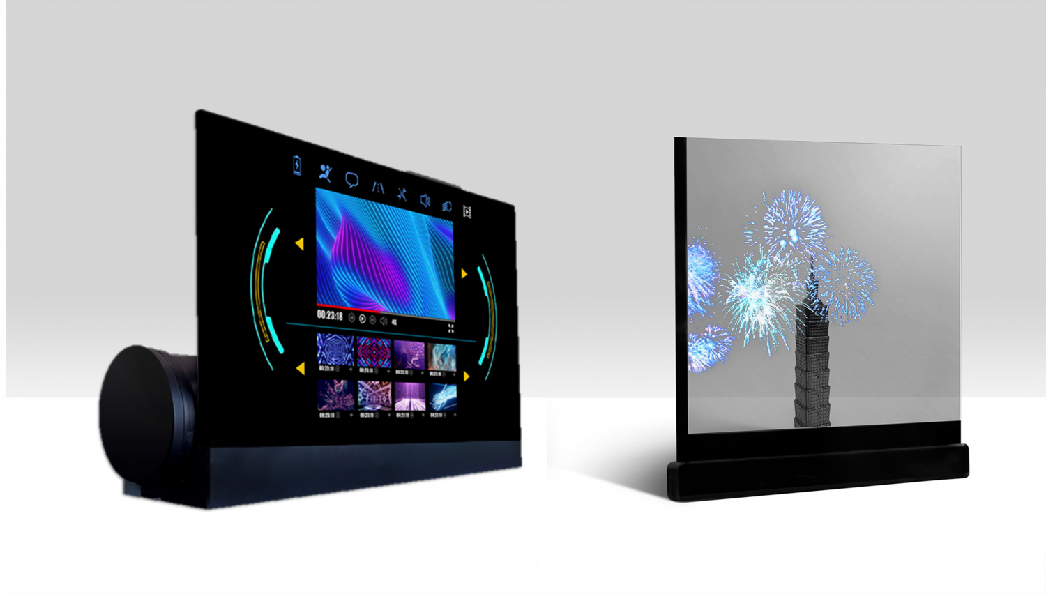 可卷式、折迭性、高透明